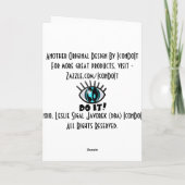 Stille Nacht - Personalisiert Feiertagskarte (Rückseite)