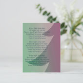 Stille Nacht Postkarte (Stehend Vorderseite)