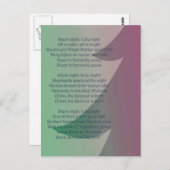 Stille Nacht Postkarte (Vorne/Hinten)