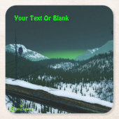 Stille Nacht Rechteckiger Pappuntersetzer (Vorderseite)