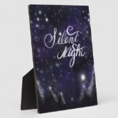Stille Nacht - romantische Schneeszene Fotoplatte (Seite)