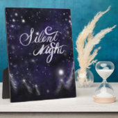 Stille Nacht - romantische Schneeszene Fotoplatte (Seite)