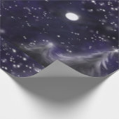 Stille Nacht - romantische Schneeszene Geschenkpapier (Ecke)