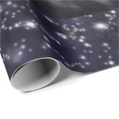 Stille Nacht - romantische Schneeszene Geschenkpapier (Rolleneckpunkt)