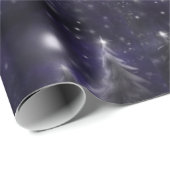 Stille Nacht - romantische Schneeszene Geschenkpapier (Rolleneckpunkt)