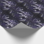 Stille Nacht - Romantische Schneeszene Wrappin Geschenkpapier (Ecke)