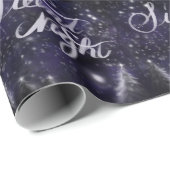 Stille Nacht - Romantische Schneeszene Wrappin Geschenkpapier (Rolleneckpunkt)