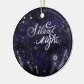 Stille Nacht - romantischer Wald Feiertage Schnees Keramikornament (Links)