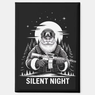 Stille Nacht Santa Weihnachten Militär Veteran  Magnet