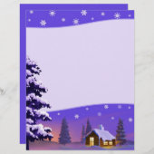 Stille Nacht | Snowy Village Weihnachtsbriefe (Vorne/Hinten)