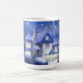 Stille Nacht. Snowy Village Weihnachtsgeschenk Kaffeetasse (Mittel)