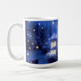 Stille Nacht. Snowy Village Weihnachtsgeschenk Kaffeetasse