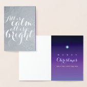 Stille Nacht Star Folienkarte (Anzeige)