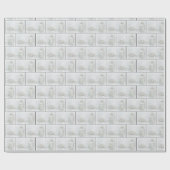 Stille Nacht und Laterne Geschenkpapier (Flach)