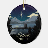 Stille Nacht - Unterseeferien Keramik Ornament (Links)
