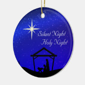 Stille Nacht, Weihnachten der heiligen Nacht Weihn Keramik Ornament (Links)