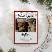 Stille Nacht Weihnachten Foto Geburtsankündigung