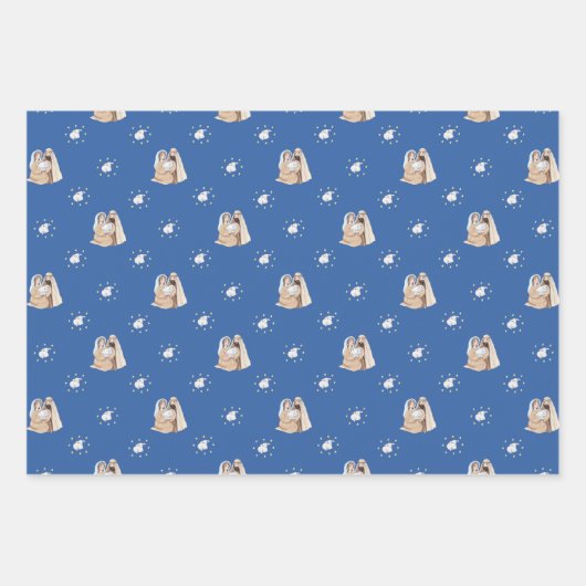 Stille Nacht Weihnachten Geschenkpapier Set (Vorderseite 3)