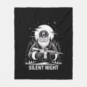 Stille Nacht Weihnachten Militärveteran Fleecedecke (Vorderseite)