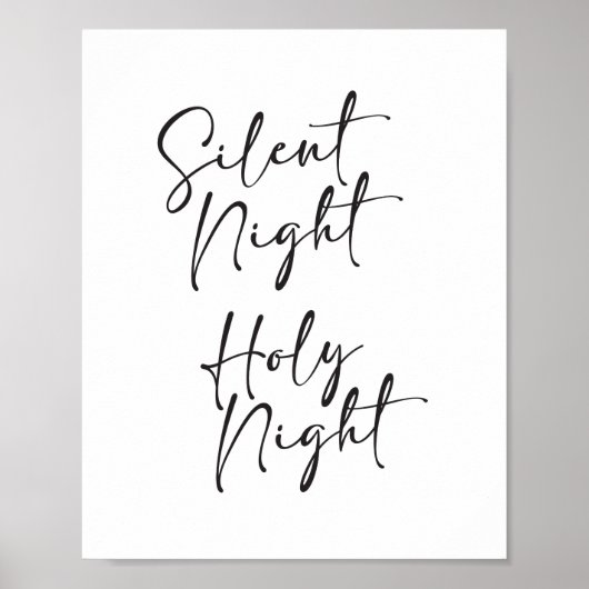 Stille Nacht Weihnachten Poster (Vorne)