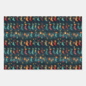 Stille Nacht Weihnachten Strümpfe Geschenkpapier Set (Vorderseite 2)