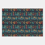 Stille Nacht Weihnachten Strümpfe Geschenkpapier Set (Vorderseite)