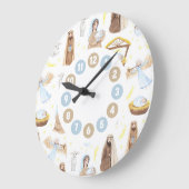 Stille Nacht Weihnachten Weihnachtsgeschenk Wand C Große Wanduhr (Winkel)