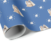 Stille Nacht Weihnachts Weihnachtswrapping Paper S Geschenkpapier (Rolleneckpunkt)