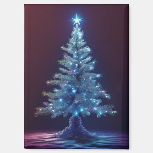 Stille Nacht Weihnachtsbaum Magnet (Vorderseite)