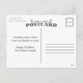 Stille Nacht Weihnachtsfeiertag Foto Postkarte (Rückseite)