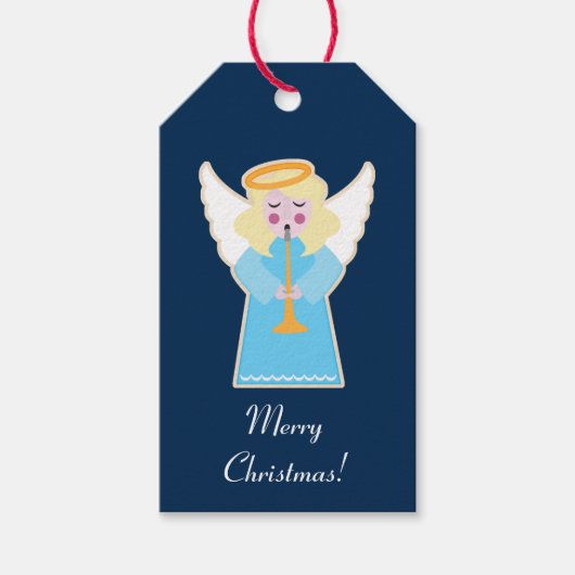 Stille Nacht Weihnachtsgel Geschenkanhänger (Vorderseite)