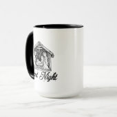 Stille Nacht - Weihnachtskrippe Tasse (Vorderseite Links)
