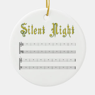 Stille Nacht weiße Dekoration