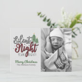 Stille Nacht Yeah Richtige Weihnachtskarte Feiertagskarte (Stehend Vorderseite)