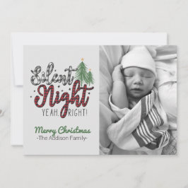 Stille Nacht Yeah Richtige Weihnachtskarte Feiertagskarte