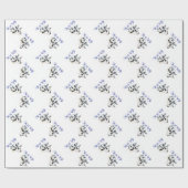 Stille Nacht Ziege Weihnachtswrapping Papier Geschenkpapier (Flach)