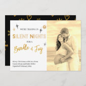 Stille Nächte Bundle des Joy Foto Schwangerschaft Ankündigung (Vorne/Hinten)