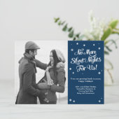 Stille Nächte Schwangerschaft Weihnachtsankündigun Feiertagskarte (Stehend Vorderseite)