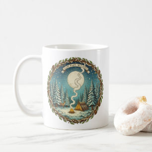 Stille Nächte Wildes Herz Camping Kunst, Dichtung Kaffeetasse