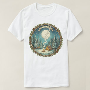 Stille Nächte Wildes Herz Camping Kunst, Dichtung  T-Shirt