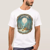 Stille Nächte Wildes Herz Camping Kunst, Dichtung T-Shirt (Vorderseite)