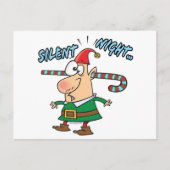 stille Nachtelfenohr mit Zuckerrohr gefüllter Spaß Postkarte (Vorderseite)