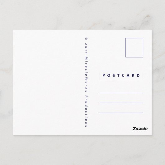 Stille Nachtkarte Postkarte (Rückseite)