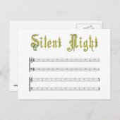 Stille Nachtkarte Postkarte (Vorne/Hinten)