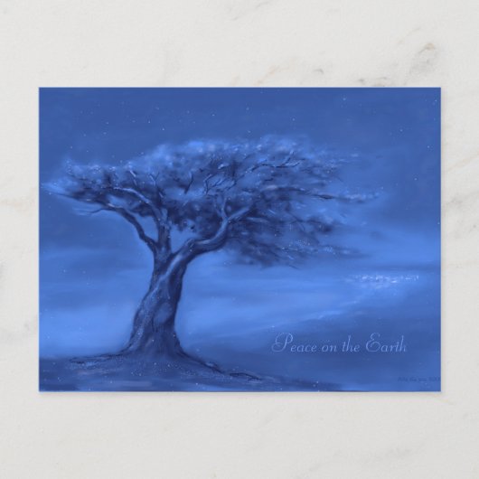 Stille Nachtkarte Postkarte (Vorderseite)