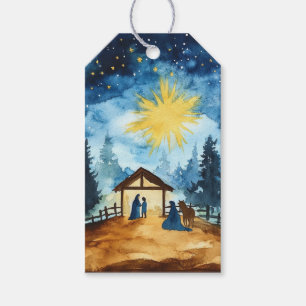 Stille Nachtkrippe Geschenkanhänger