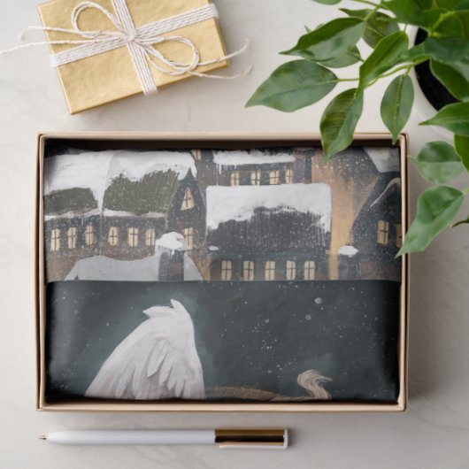 Stille nächtliches Zinnpapier Seidenpapier (Geschenk)