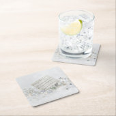 Stille Nachtmusik mit Ornamenten Rechteckiger Pappuntersetzer (Vor Ort)