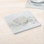 Stille Nachtmusik mit Ornamenten Rechteckiger Pappuntersetzer (angewinkelt)