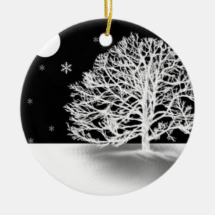 Stille Nachtverzierung Keramik Ornament